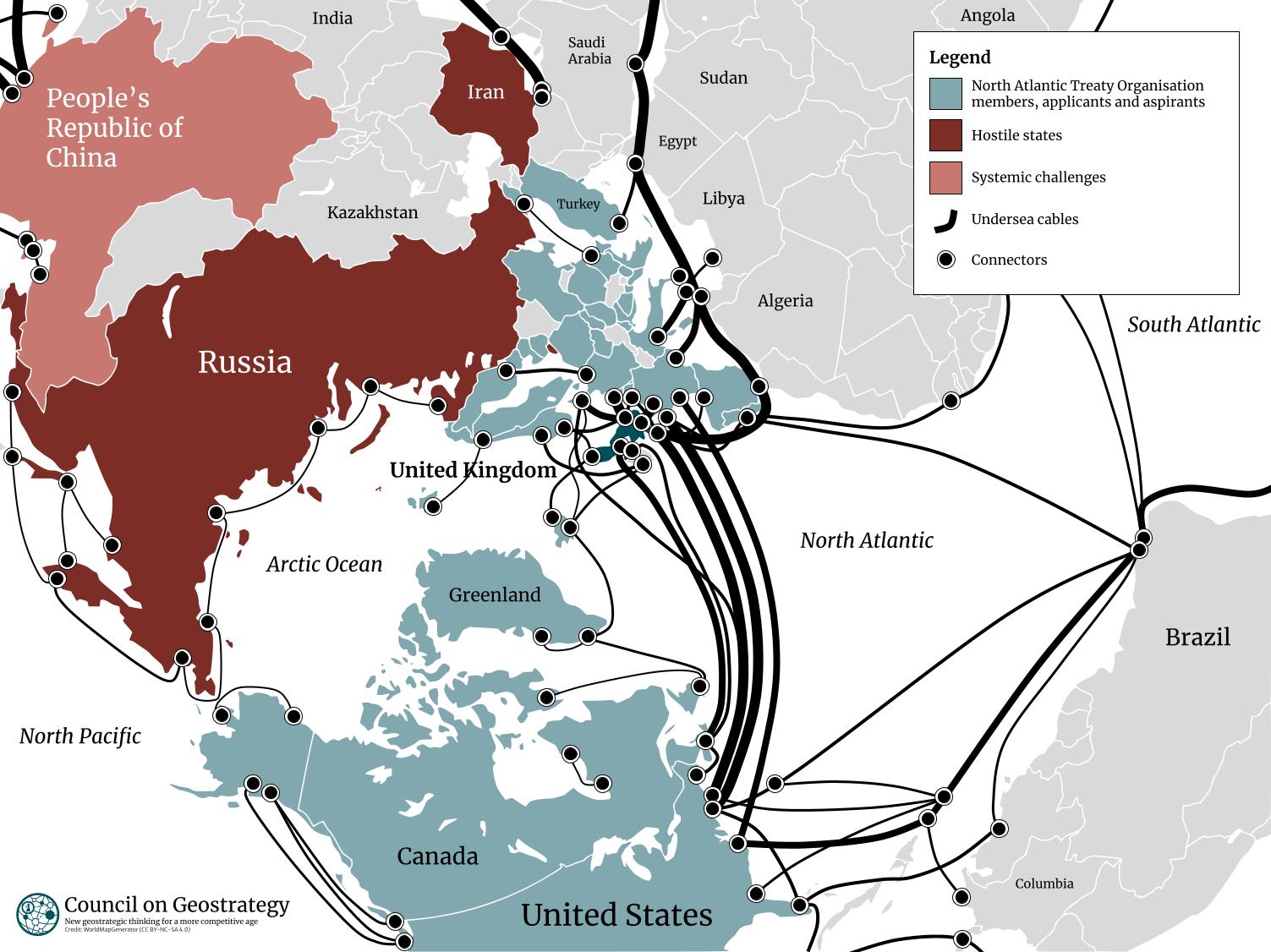Underwater cables in the Euro-Atlantic region – Council on Geostrategy